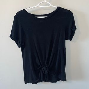 Black sweater material shirt. Size small from Francesca’s. Lightly worn